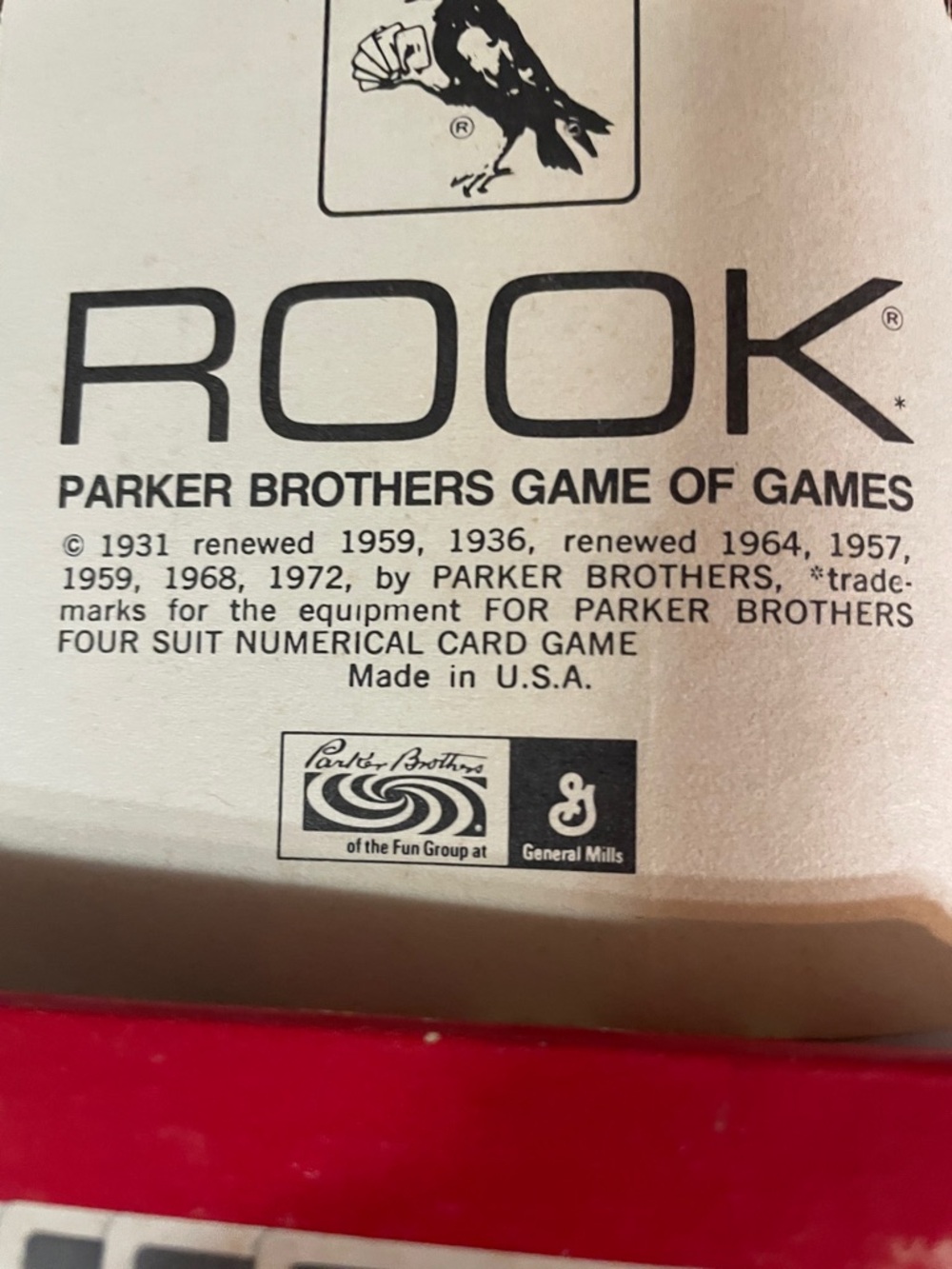 Parker Brothers Rook Card Game - Red Box - Picture 5 of 7